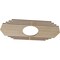 Ekena Millwork Chrysler Wood Fretwork Pierced Ceiling Medallion, Hickory, 32"W x 16"H x 8 3/8"ID x 1/4"T CMWP32X16X0250CSHI - alternate 4
